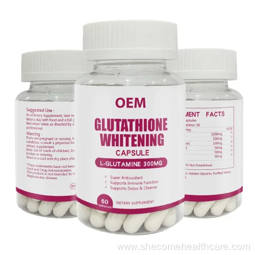 OEM Glutathione Whitening Capsules for Immune Support and Skin Brightening